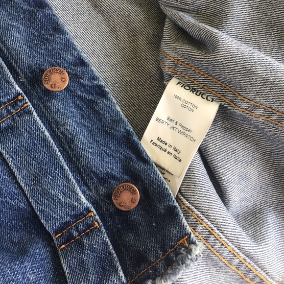 Fiorucci Berty denim jacket with angels iconic patch - Picture 5 of 16